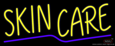 Yellow Skin Care Neon Sign 