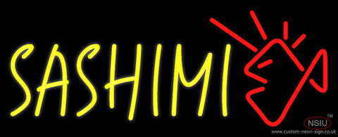 Yellow Sashimi Logo Neon Sign 