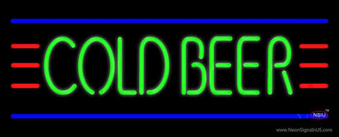 Cold Beer Real Neon Glass Tube Neon Sign 