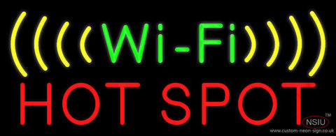 Wi-Fi Red Hot Spot Neon Sign 