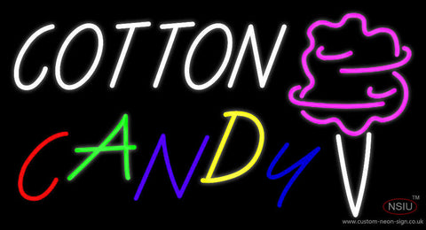 White Cotton Candy Neon Sign 