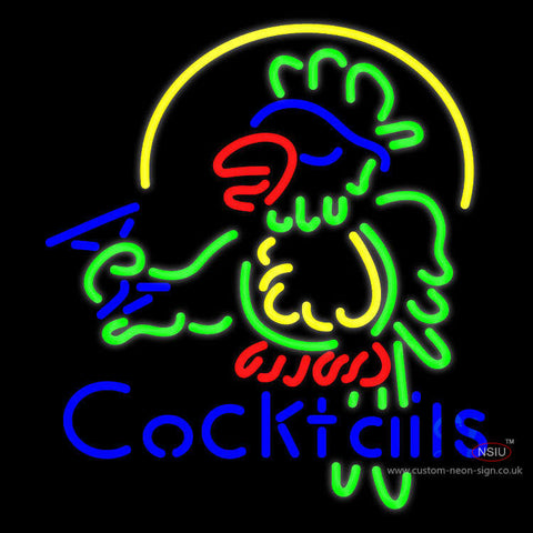 Cocktails Parrot - Beer Neon Sign 