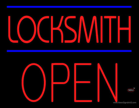 Locksmith Block Open Real Neon Glass Tube Neon Sign