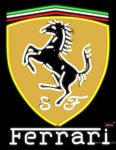 Ferrari Prancing Horse F GT  F F  Real Neon Glass Tube Neon Sign 