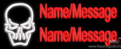 Custom Skull Real Neon Glass Tube Neon Sign 