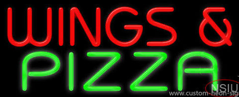 Wings And Pizza Neon Sign