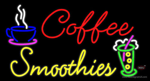 Coffee Smoothies Real Neon Glass Tube Neon Sign