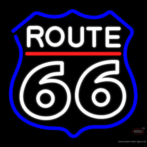 White Route  Neon Sign 