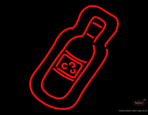 Wine Bottle Neon Sign 