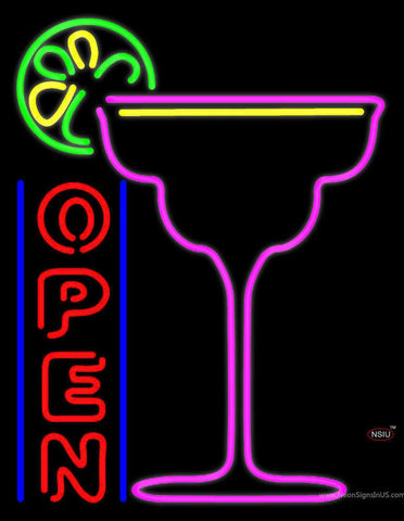 Cocktails Bar Open Real Neon Glass Tube Neon Sign