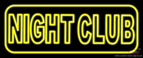 Yellow Night Club Neon Sign