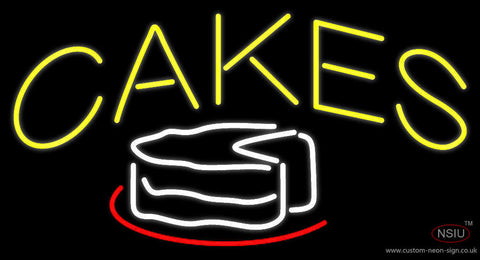 Yellow Cakes Neon Sign 