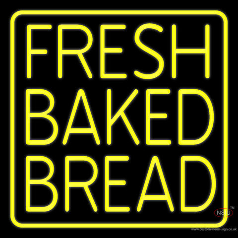 Yellow Fresh Baked Bread Neon Sign 