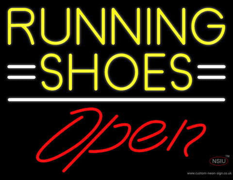 Running Shoes Open Neon Sign 