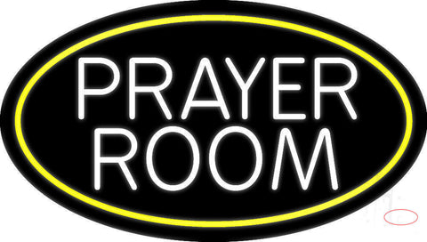 White Prayer Room Neon Sign 