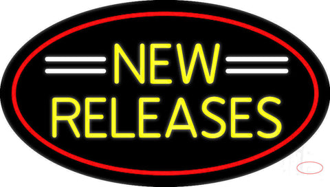 Yellow New Releases Neon Sign