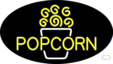 Yellow Popcorn  Neon Sign