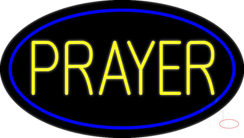 Yellow Prayer Neon Sign 