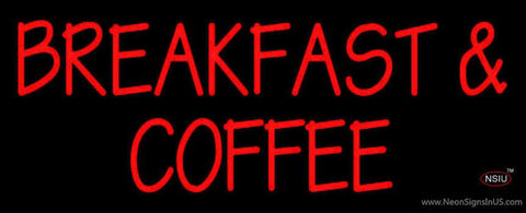 Breakfast And Coffee Real Neon Glass Tube Neon Sign 