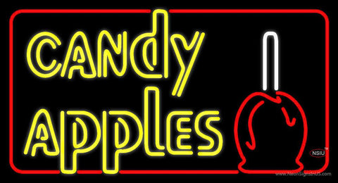 Double Stroke Candy Apples Real Neon Glass Tube Neon Sign