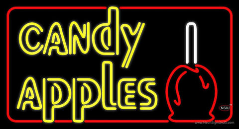 Double Stroke Candy Apples Real Neon Glass Tube Neon Sign 