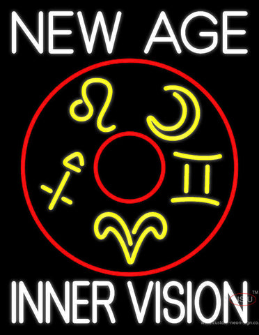 White New Age Inner Vision Neon Sign