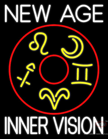 White New Age Inner Vision Neon Sign 