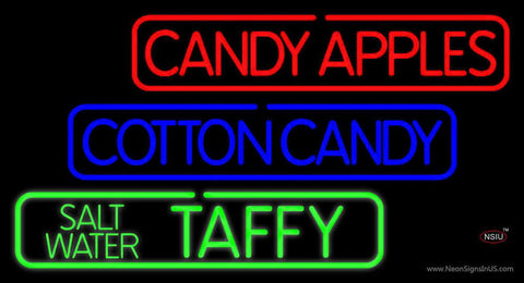 Double Stroke Red Candy Apples Real Neon Glass Tube Neon Sign