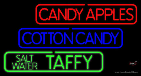 Double Stroke Red Candy Apples Real Neon Glass Tube Neon Sign 