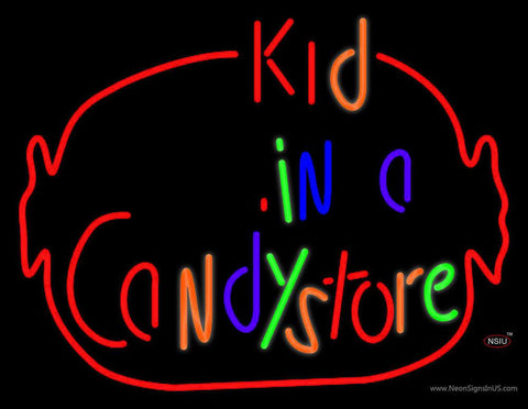 Kid In A Candy Store Real Neon Glass Tube Neon Sign 