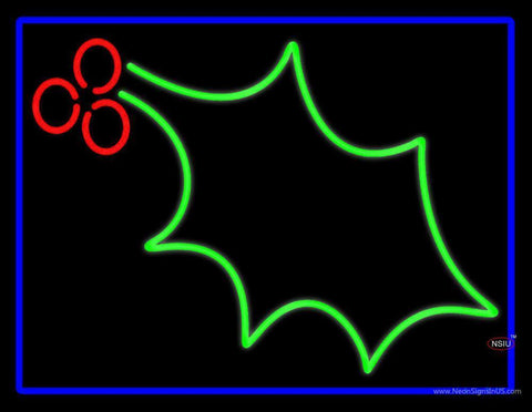 Christmas Holly Neon Sign