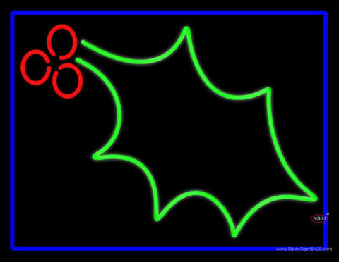 Christmas Holly Neon Sign 