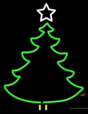 Christmas Tree Logo Neon Sign 