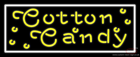 Yellow Cotton Candy Neon Sign 