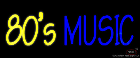 Yellow s Blue Music Neon Sign