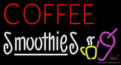 Red Coffee Smoothies Neon Sign