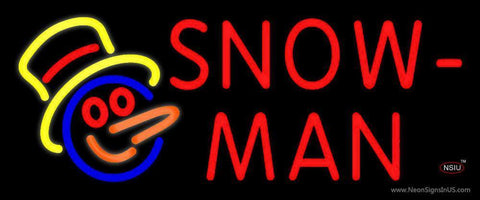 Snowman Neon Sign