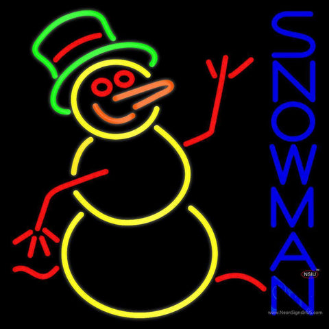 Snowman Neon Sign