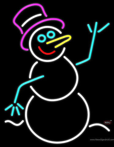 Snowman Neon Sign 