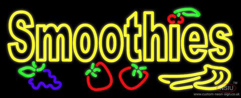 Yellow Smoothies Neon Sign