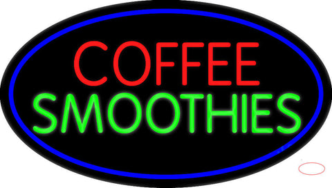 Red Coffee Smoothies Neon Sign