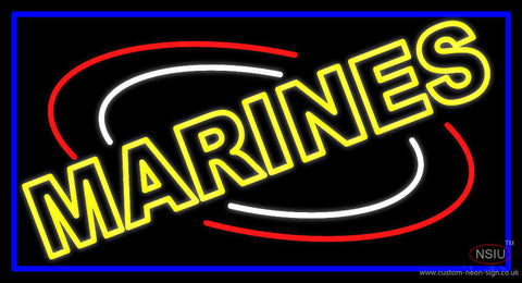 Yellow Marines Neon Sign