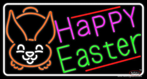 Multicolor Happy Easter  Neon Sign 