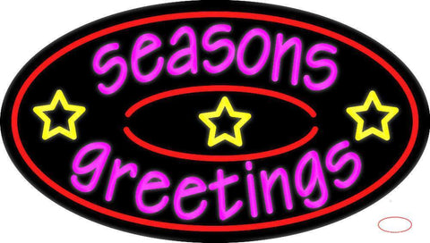 Seasons Greetings  Neon Sign 