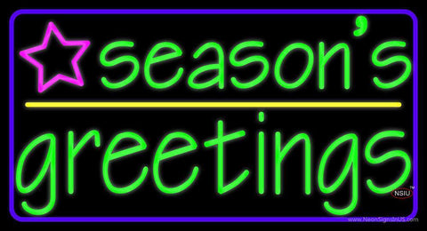 Seasons Greetings  Neon Sign