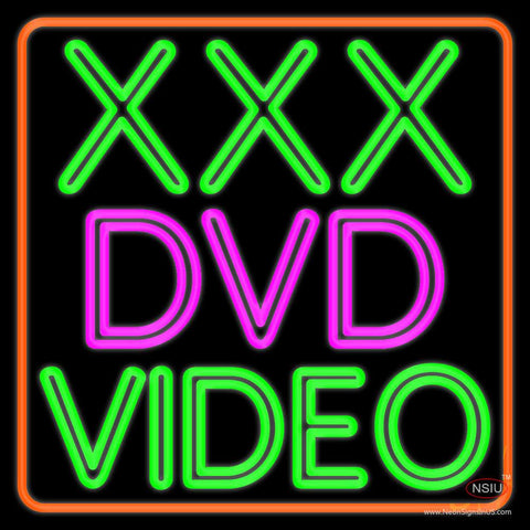 Xxx Dvd Video  Real Neon Glass Tube Neon Sign 