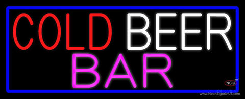 Cold Beer Bar Real Neon Glass Tube Neon Sign