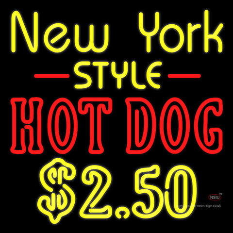 New York Style Hot Dog Neon Sign 