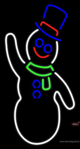 Snowman Neon Sign