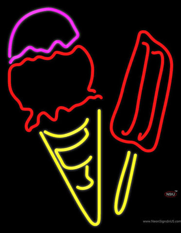 Candy And Ice Cream Real Neon Glass Tube Neon Sign 